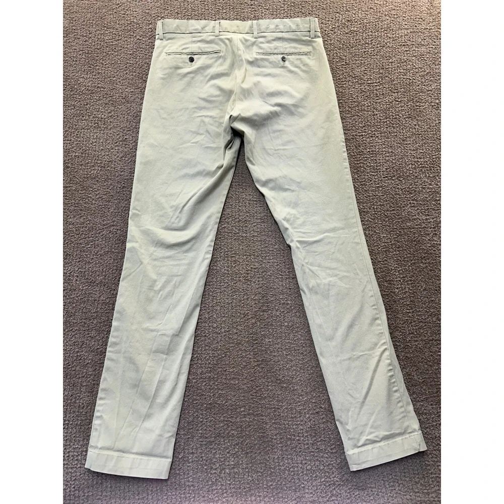 Gap For Good Mens Skinny Chino Pants Khaki Tan Stretch 34x34 Slim Fit